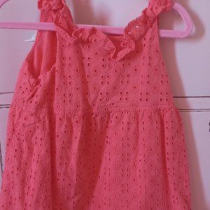Gymboree Coral Eyelet Dress